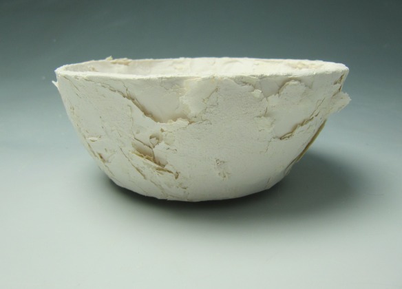 Test 3 - Faux Papier Mâché on slab built bowl